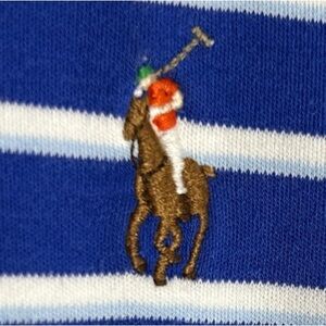 Ralph Lauren Polo with Blue and White Stripes